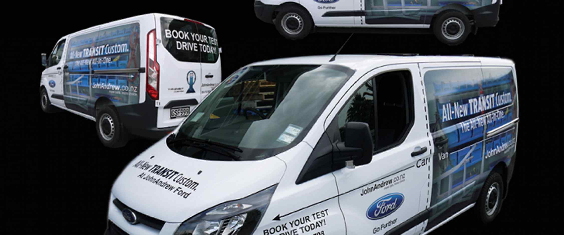 Ford ute car commercial graphic, 3M vinyl cutting, full car wrapping, high quality digital print and cut, air release laminating