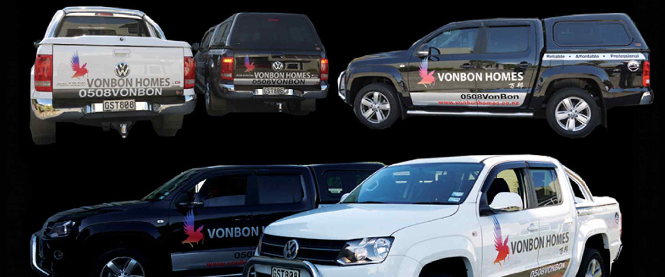 VW Ute commercial graphic, 3M vinyl cutting, wrapping, high quality digital print and cut, air release laminating